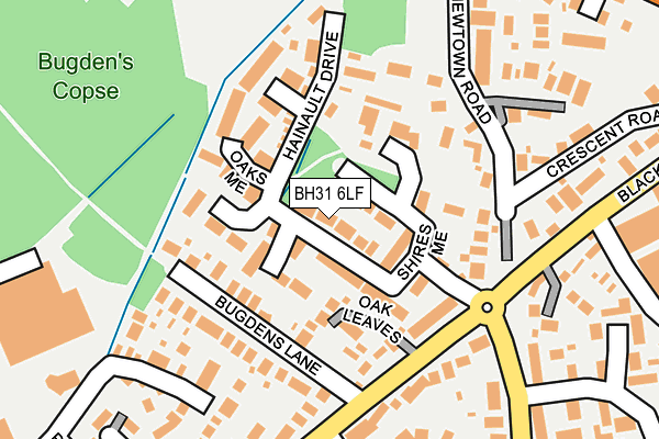 BH31 6LF map - OS OpenMap – Local (Ordnance Survey)