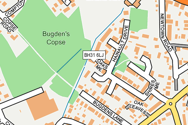BH31 6LJ map - OS OpenMap – Local (Ordnance Survey)