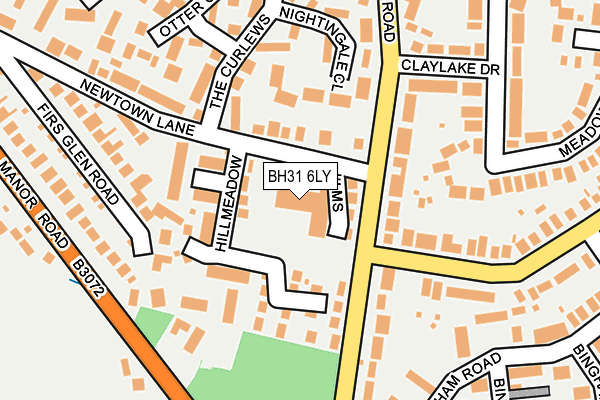BH31 6LY map - OS OpenMap – Local (Ordnance Survey)