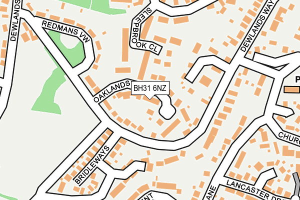 BH31 6NZ map - OS OpenMap – Local (Ordnance Survey)