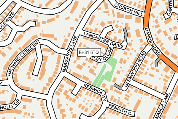 BH31 6TQ map - OS OpenMap – Local (Ordnance Survey)