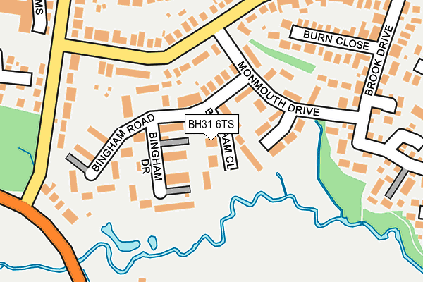 BH31 6TS map - OS OpenMap – Local (Ordnance Survey)
