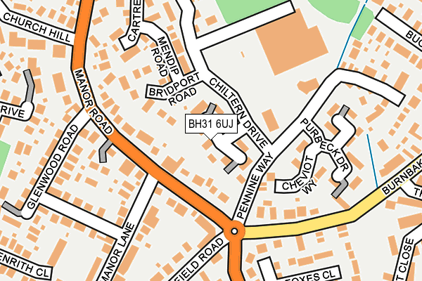 BH31 6UJ map - OS OpenMap – Local (Ordnance Survey)