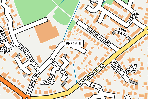 BH31 6UL map - OS OpenMap – Local (Ordnance Survey)