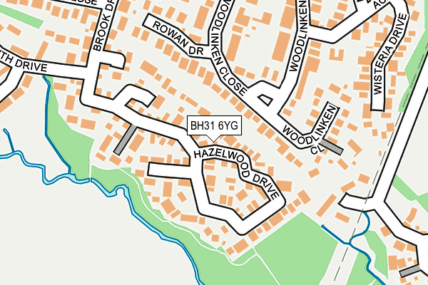 BH31 6YG map - OS OpenMap – Local (Ordnance Survey)