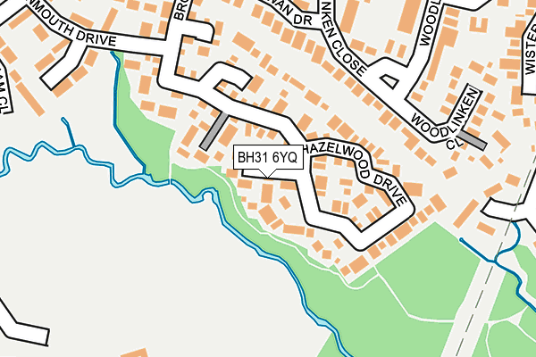 BH31 6YQ map - OS OpenMap – Local (Ordnance Survey)