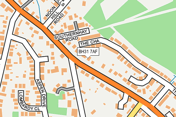 BH31 7AF map - OS OpenMap – Local (Ordnance Survey)