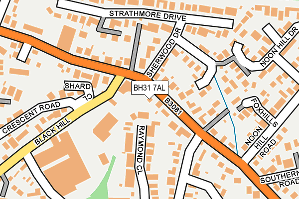 BH31 7AL map - OS OpenMap – Local (Ordnance Survey)