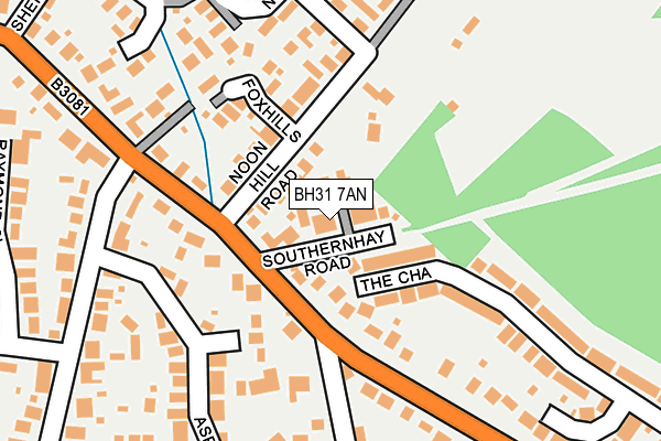 BH31 7AN map - OS OpenMap – Local (Ordnance Survey)