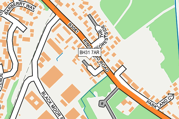BH31 7AR map - OS OpenMap – Local (Ordnance Survey)
