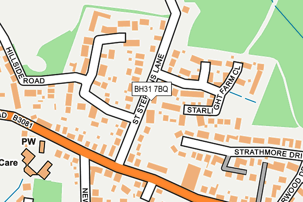 BH31 7BQ map - OS OpenMap – Local (Ordnance Survey)