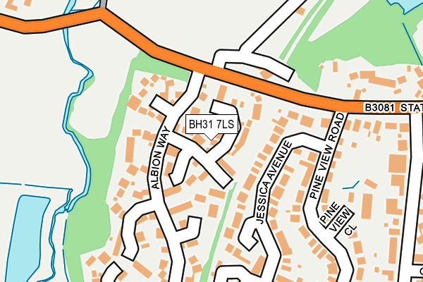BH31 7LS map - OS OpenMap – Local (Ordnance Survey)