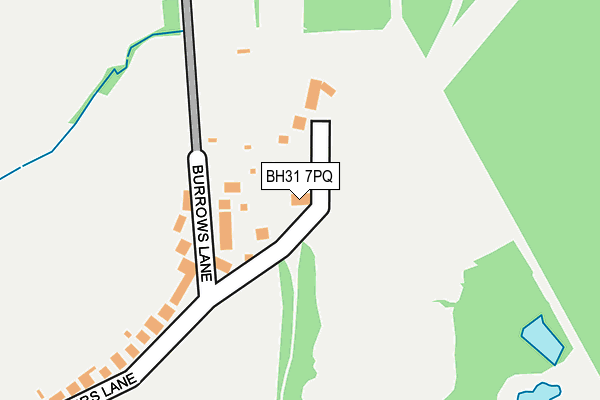 BH31 7PQ map - OS OpenMap – Local (Ordnance Survey)