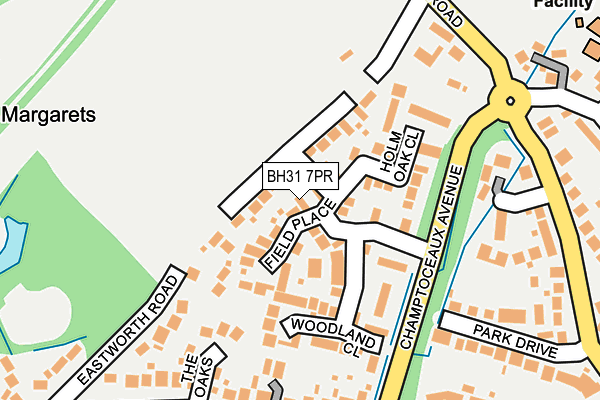 BH31 7PR map - OS OpenMap – Local (Ordnance Survey)