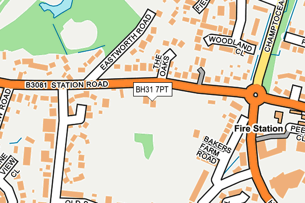 BH31 7PT map - OS OpenMap – Local (Ordnance Survey)