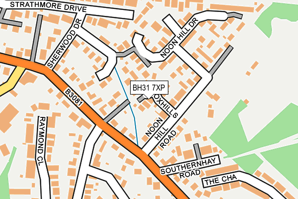 BH31 7XP map - OS OpenMap – Local (Ordnance Survey)