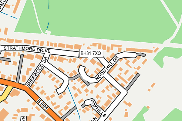 BH31 7XQ map - OS OpenMap – Local (Ordnance Survey)