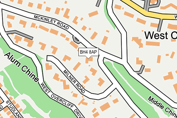 BH4 8AP map - OS OpenMap – Local (Ordnance Survey)