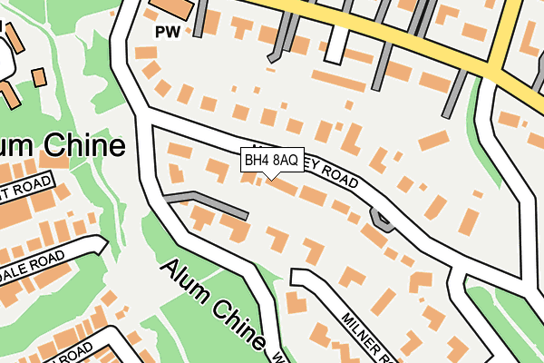 BH4 8AQ map - OS OpenMap – Local (Ordnance Survey)