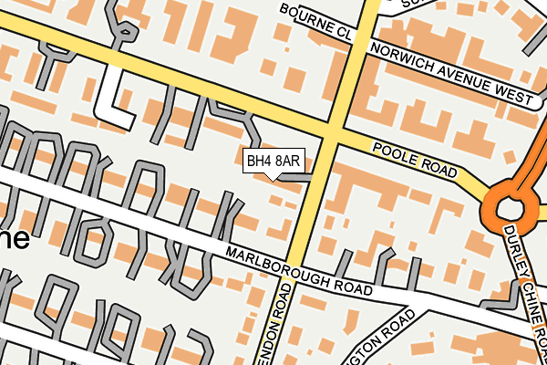 BH4 8AR map - OS OpenMap – Local (Ordnance Survey)