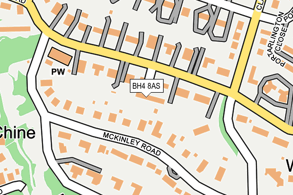 BH4 8AS map - OS OpenMap – Local (Ordnance Survey)