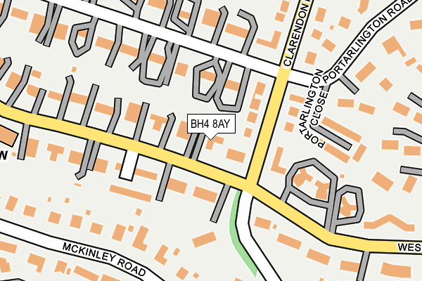 BH4 8AY map - OS OpenMap – Local (Ordnance Survey)