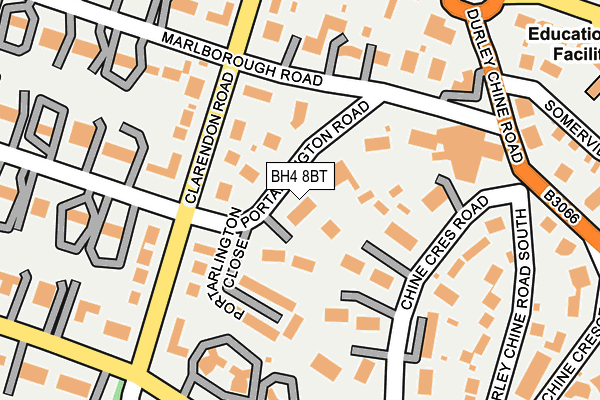 BH4 8BT map - OS OpenMap – Local (Ordnance Survey)