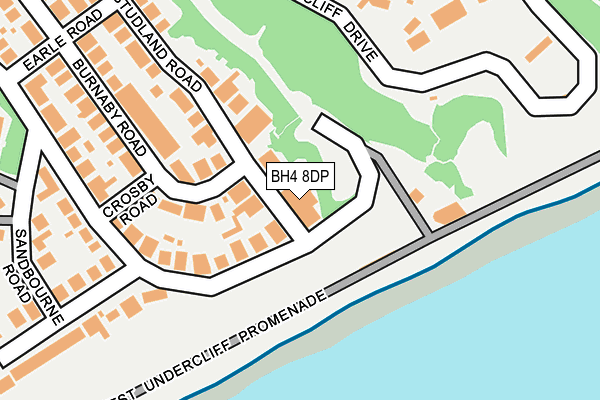 BH4 8DP map - OS OpenMap – Local (Ordnance Survey)