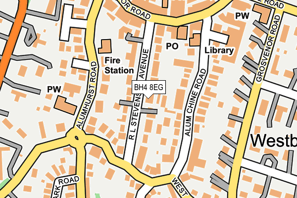 BH4 8EG map - OS OpenMap – Local (Ordnance Survey)