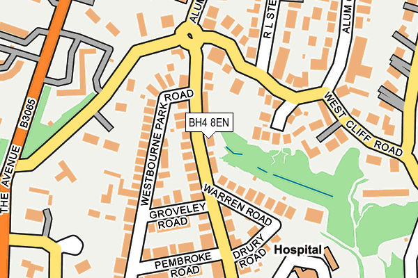 BH4 8EN map - OS OpenMap – Local (Ordnance Survey)