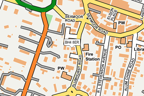 BH4 8ER map - OS OpenMap – Local (Ordnance Survey)