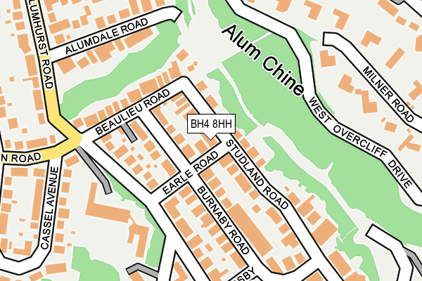 BH4 8HH map - OS OpenMap – Local (Ordnance Survey)