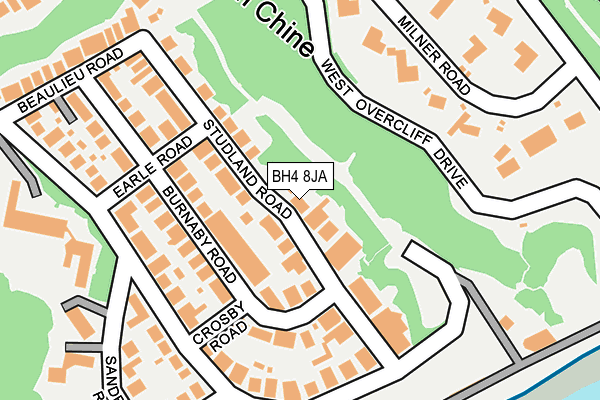 BH4 8JA map - OS OpenMap – Local (Ordnance Survey)