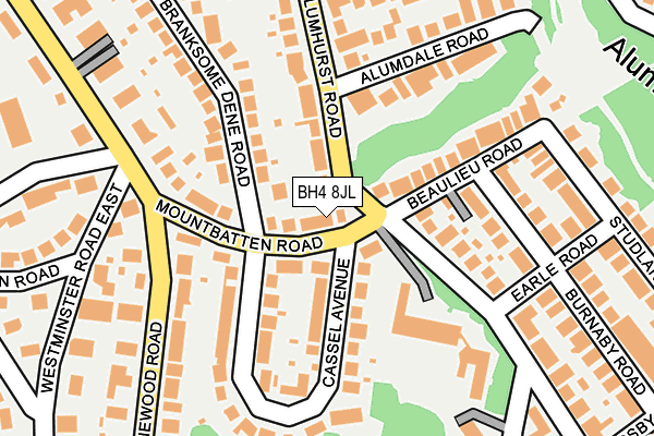BH4 8JL map - OS OpenMap – Local (Ordnance Survey)