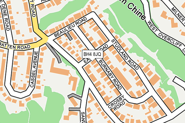 BH4 8JQ map - OS OpenMap – Local (Ordnance Survey)