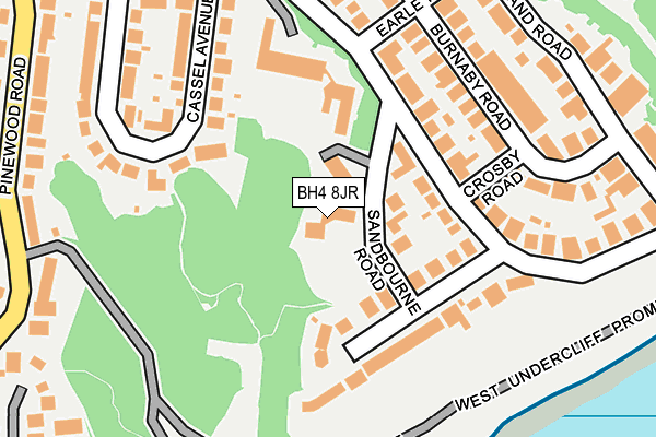 BH4 8JR map - OS OpenMap – Local (Ordnance Survey)