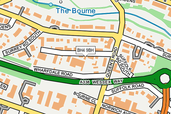 BH4 9BH map - OS OpenMap – Local (Ordnance Survey)