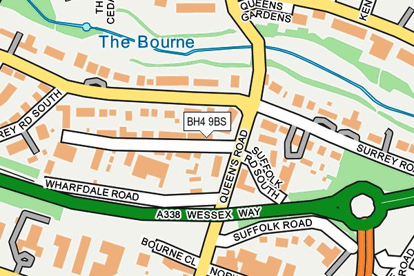 BH4 9BS map - OS OpenMap – Local (Ordnance Survey)
