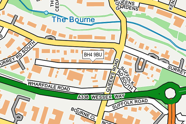BH4 9BU map - OS OpenMap – Local (Ordnance Survey)