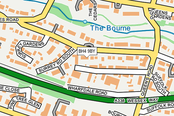 BH4 9BY map - OS OpenMap – Local (Ordnance Survey)