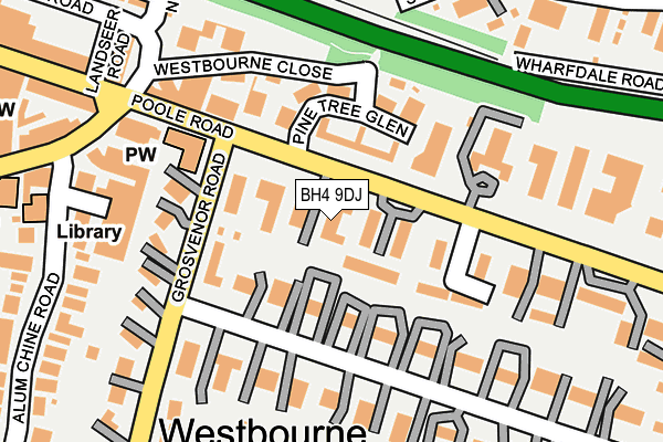 BH4 9DJ map - OS OpenMap – Local (Ordnance Survey)