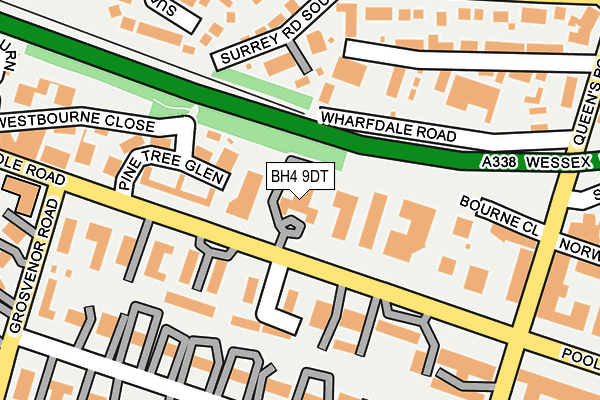 BH4 9DT map - OS OpenMap – Local (Ordnance Survey)