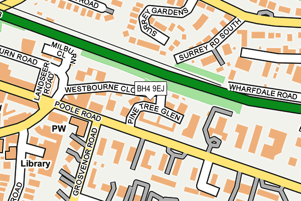 BH4 9EJ map - OS OpenMap – Local (Ordnance Survey)
