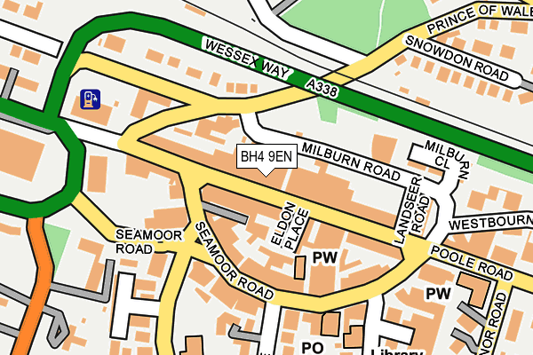 BH4 9EN map - OS OpenMap – Local (Ordnance Survey)