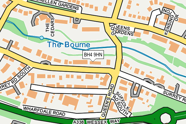 BH4 9HN map - OS OpenMap – Local (Ordnance Survey)