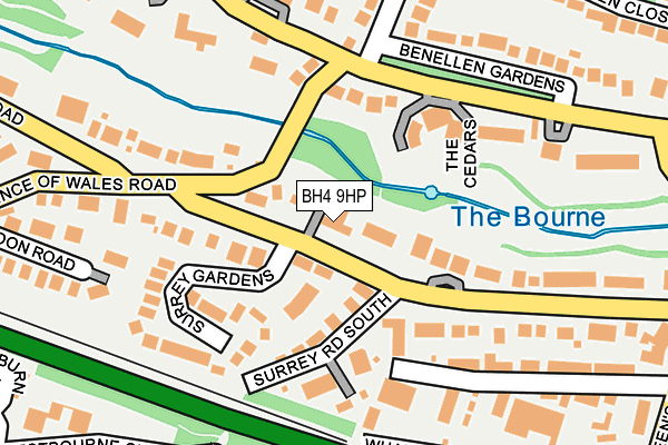 BH4 9HP map - OS OpenMap – Local (Ordnance Survey)