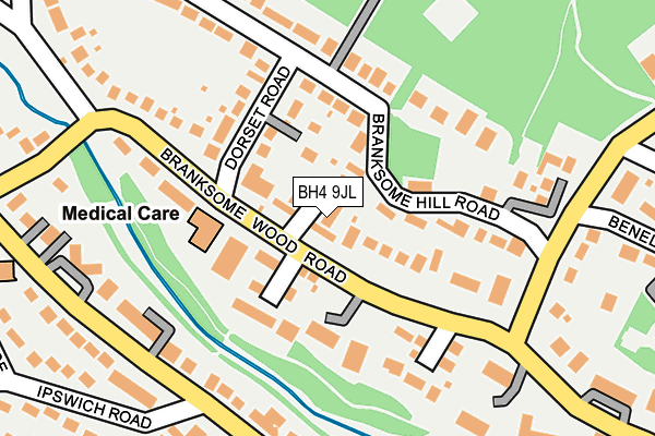 BH4 9JL map - OS OpenMap – Local (Ordnance Survey)