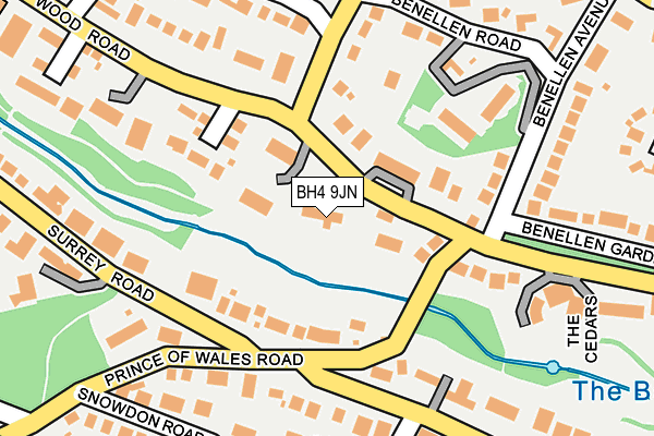 BH4 9JN map - OS OpenMap – Local (Ordnance Survey)