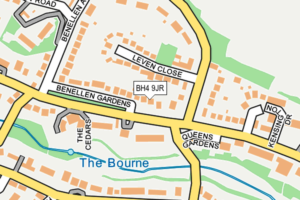 BH4 9JR map - OS OpenMap – Local (Ordnance Survey)