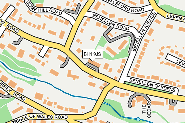 BH4 9JS map - OS OpenMap – Local (Ordnance Survey)